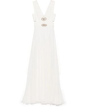 Zuhair Murad V-neck Dress - ホワイト