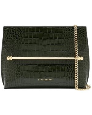 Strathberry Leather Clutch Bag - Black