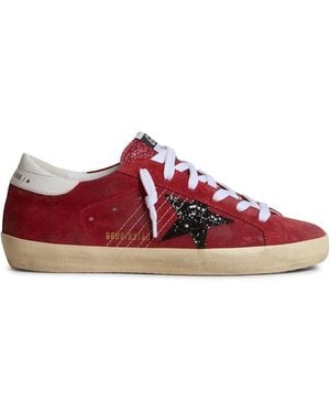 Golden Goose Super-Star Trainers - Red