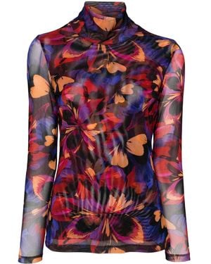 Johnny Was Eclipse Blooms Top - Red