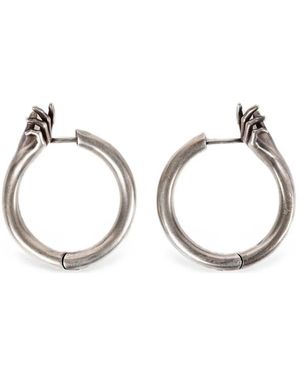 Ann Demeulemeester Cajsa Hand-Motif Hoop Earrings - Natural