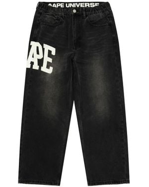 Aape By A Bathing Ape Logo Trousers - Black