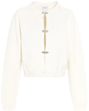 Barrie Verzierter Cardigan - Weiß