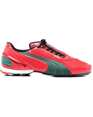 PUMA V-S1 Panelled Trainers - Red