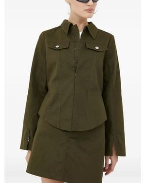 Résumé Chaqueta ajustada de algodón orgánico - Verde