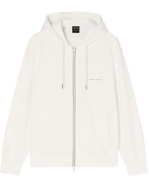 ARMANI EXCHANGE Hoodie Met Logopatch - Wit