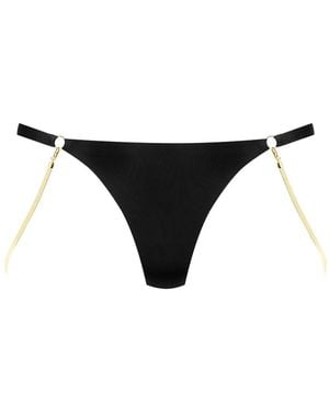 Maison Close Chain-String Thong - Black