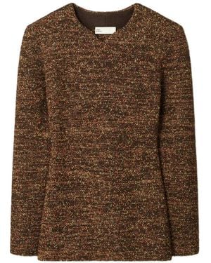 Tory Burch V-Neck Jumper - Brown
