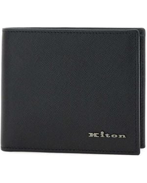 Kiton Leather Wallet - Black
