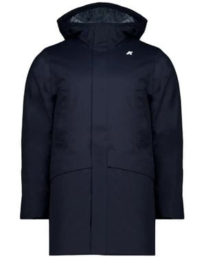 K-Way Jarno Twill Marmotta Parka - Blau
