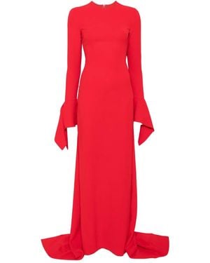 Solace London Blake Long-Sleeve Flared-Cuff Dress