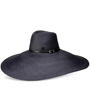 Maison Michel Wanda Hut Mit Schnalle - Blau