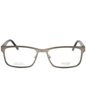 Elasta Rectangle-Frame Glasses - White