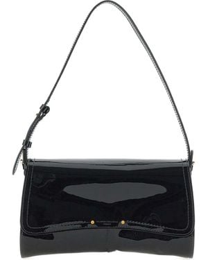 Gianni Chiarini フラップ ショルダーバッグ - ブラック
