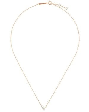 Delfina Delettrez Collar Dots Solitaire Con Diamante - Blanco