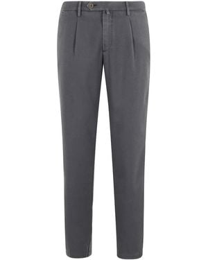 Myths Hose mit Falten - Grau