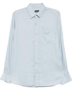 Tom Ford スリムフィット シャツ - ブルー