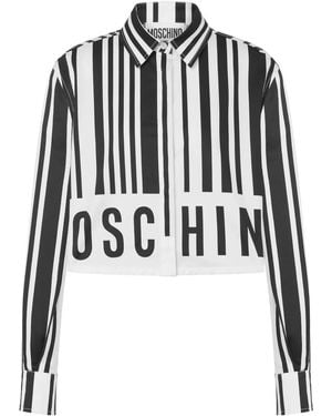 Moschino Barcode-Print Cotton Shirt - Black