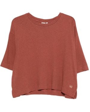 Bellerose Vydel Logo-Embroidery T-Shirt - Red