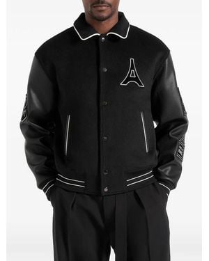 Manière De Voir Mona Kisa Bomber Jacket - Black