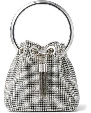 Jimmy Choo Bolso Bombonera Bon Bon Micro - Gris