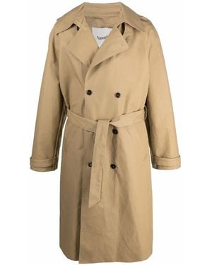 Nanushka Hooded Trench Coat - Natural