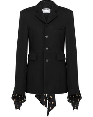 Moschino ポルカドット ラッフルジャケット - ブラック