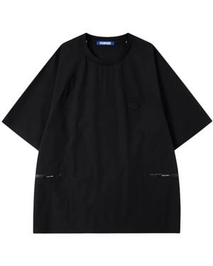 Spoonyard Raglan-Sleeve Zip-Pocket T-Shirt - Black