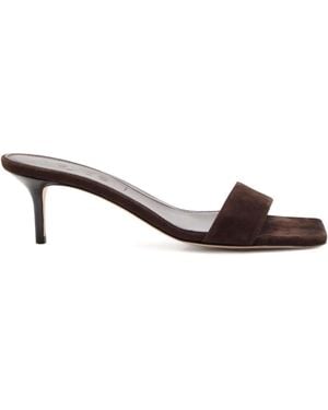 Aeyde 55Mm Ilvy Suede Sandals - Brown