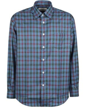 NAMACHEKO Chemise À Carreaux - Blue