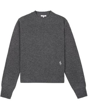 Sporty & Rich Src Logo-Detail Jumper - Grey