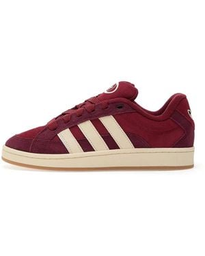 adidas Campus 00S Suede Low-Top Trainers - Red