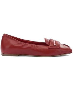 Halmanera Open-Toe Loafers - Red