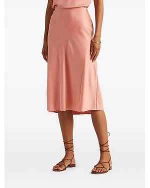 Ralph Lauren Bias-Cut A-Line Skirt - Pink