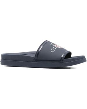 GANT Pierbay Pantoletten mit Logo - Blau