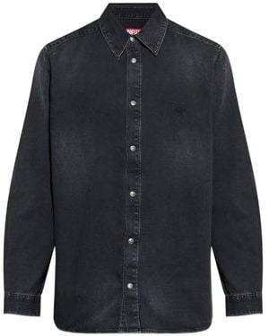 DIESEL D-Simply Jeanshemd mit Stickerei - Blau
