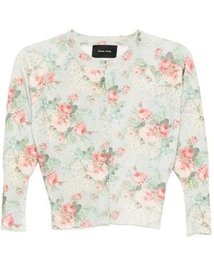 Simone Rocha Vest Met Bloemen - Wit