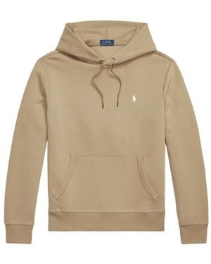 Polo Ralph Lauren Logo-Embroidered Drawstring Hoodie - Natural
