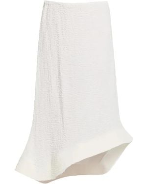 Melitta Baumeister Falda Asimétrica - Blanco