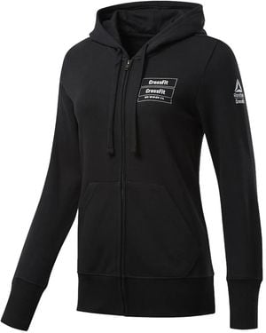 Reebok Hoodie Crossfit À Fermeture Zippée - Black