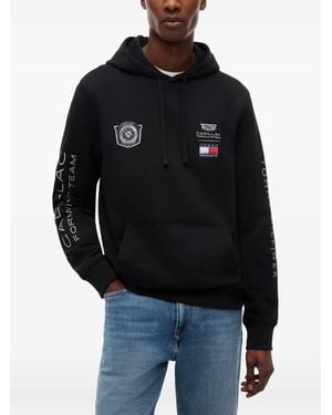 Tommy Hilfiger X Cadillac Formula 1 Team Graphic Hoodie - Black