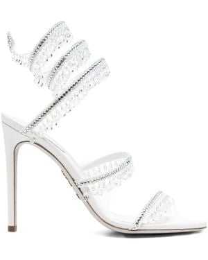 Rene Caovilla 115Mm Chandelier Heeled Sandals - White