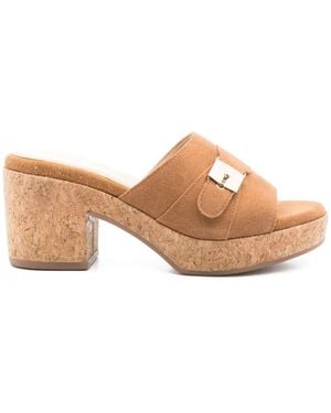 Scholl Ophelia Platform Sandals - ブラウン