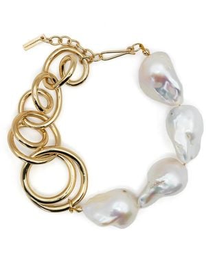 Completedworks Vermeil-Plated Pearl Bracelet - Metallic