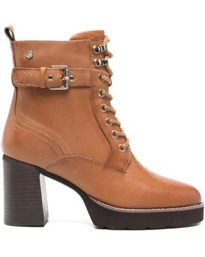 Carmela 80Mm Lace-Up Boots - Brown