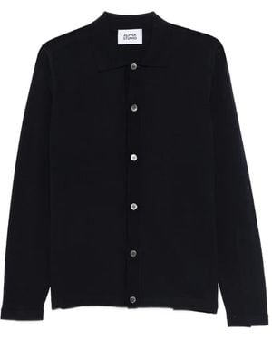Alpha Studio Maglione Con Bottoni - Nero