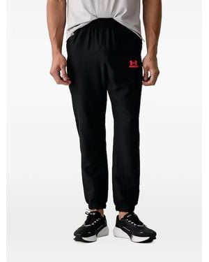 Under Armour Ua Tech Logo-Print Track Pants - Black