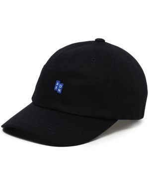 Adererror Logo-Appliqué Denim Cap - Blue