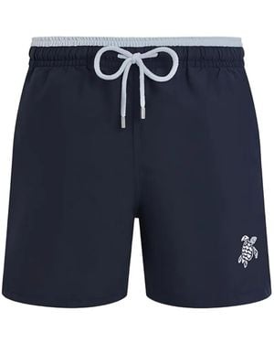 Vilebrequin Turtle-Print Swim Shorts - Blue
