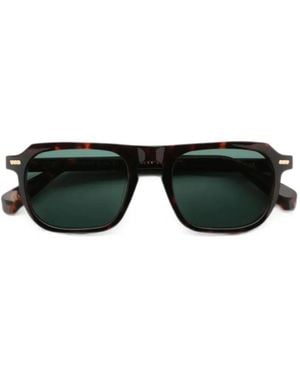 Gast Lavivo Classic Rectangle-Frame Sunglasses - Black
